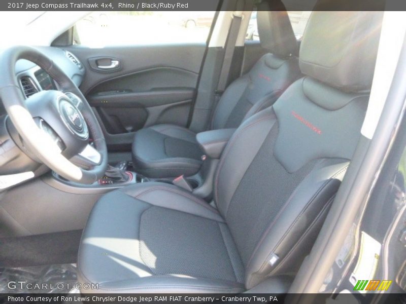 Rhino / Black/Ruby Red 2017 Jeep Compass Trailhawk 4x4