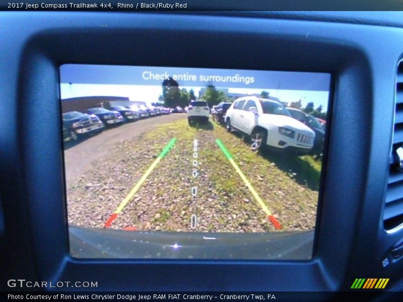 Rhino / Black/Ruby Red 2017 Jeep Compass Trailhawk 4x4