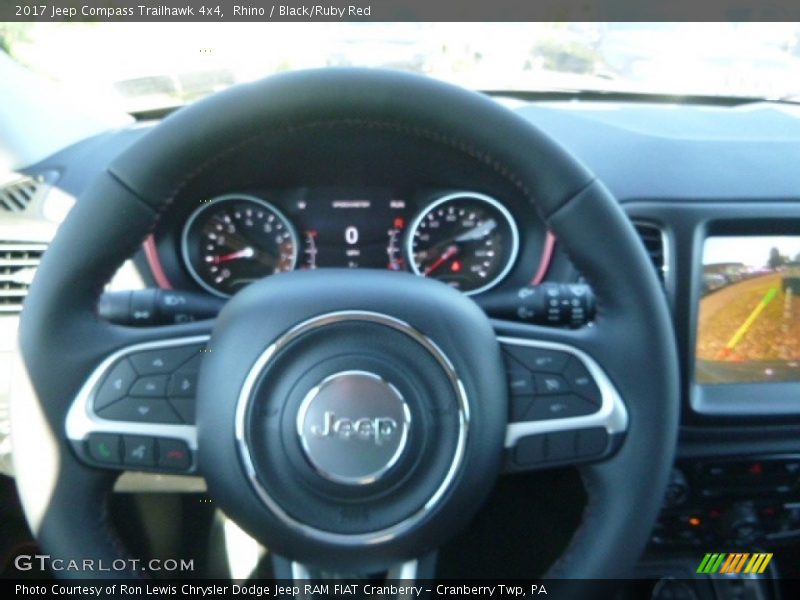 Rhino / Black/Ruby Red 2017 Jeep Compass Trailhawk 4x4