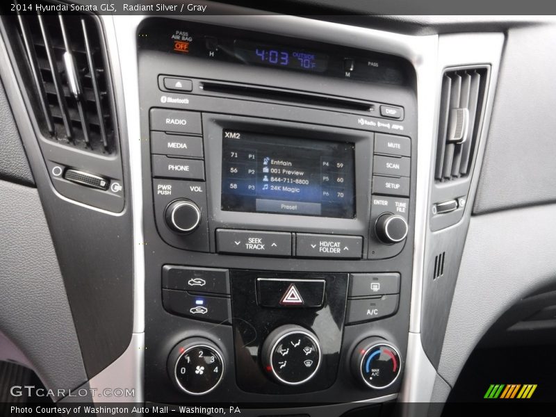 Radiant Silver / Gray 2014 Hyundai Sonata GLS