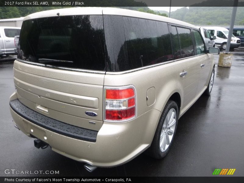 White Gold / Black 2017 Ford Flex SEL AWD