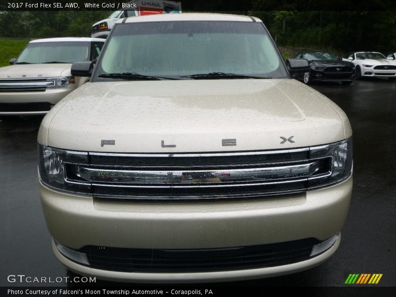 White Gold / Black 2017 Ford Flex SEL AWD