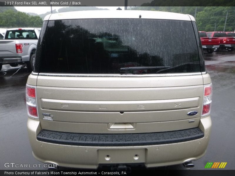 White Gold / Black 2017 Ford Flex SEL AWD