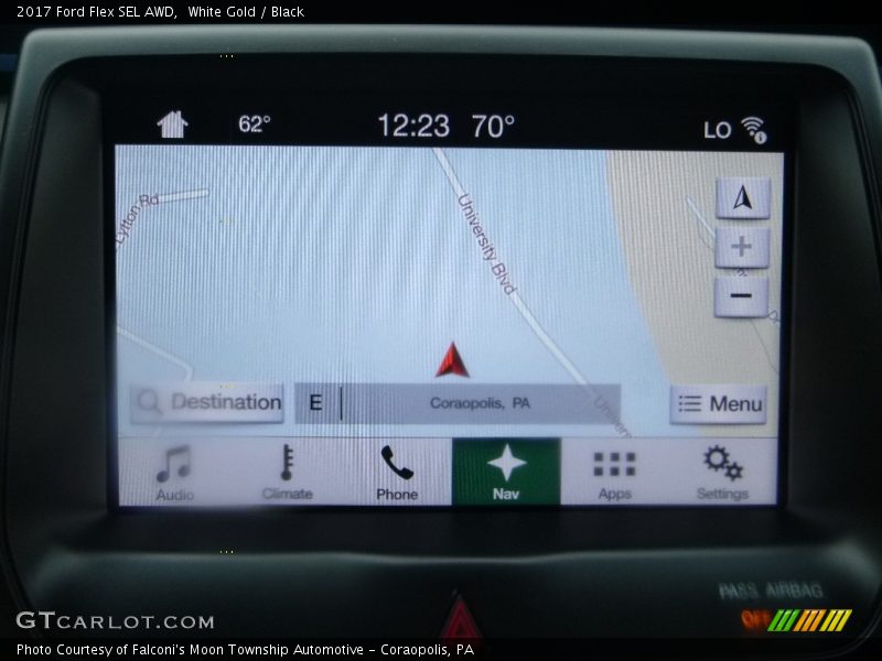 White Gold / Black 2017 Ford Flex SEL AWD