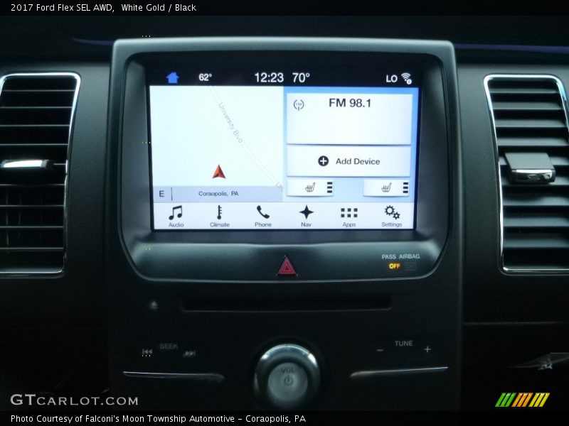 White Gold / Black 2017 Ford Flex SEL AWD