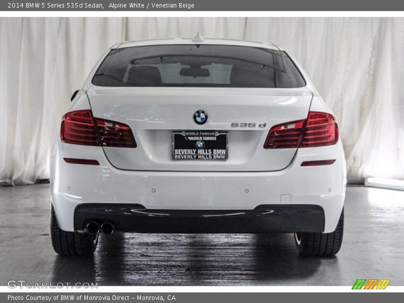 Alpine White / Venetian Beige 2014 BMW 5 Series 535d Sedan