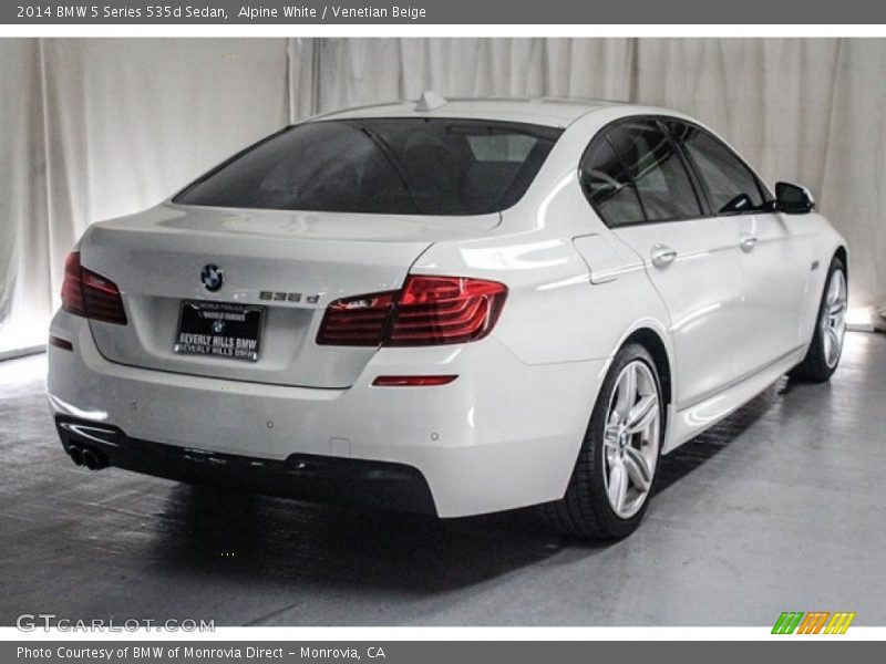 Alpine White / Venetian Beige 2014 BMW 5 Series 535d Sedan