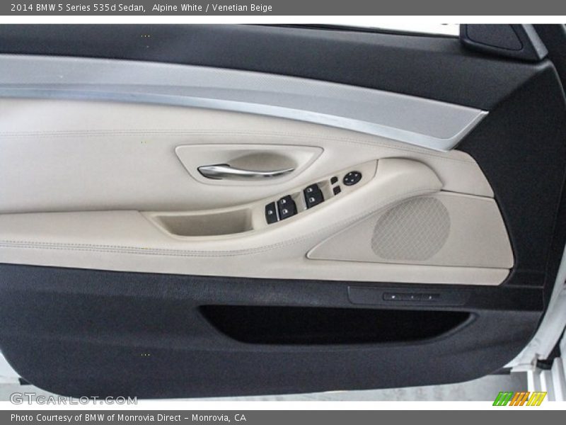 Alpine White / Venetian Beige 2014 BMW 5 Series 535d Sedan