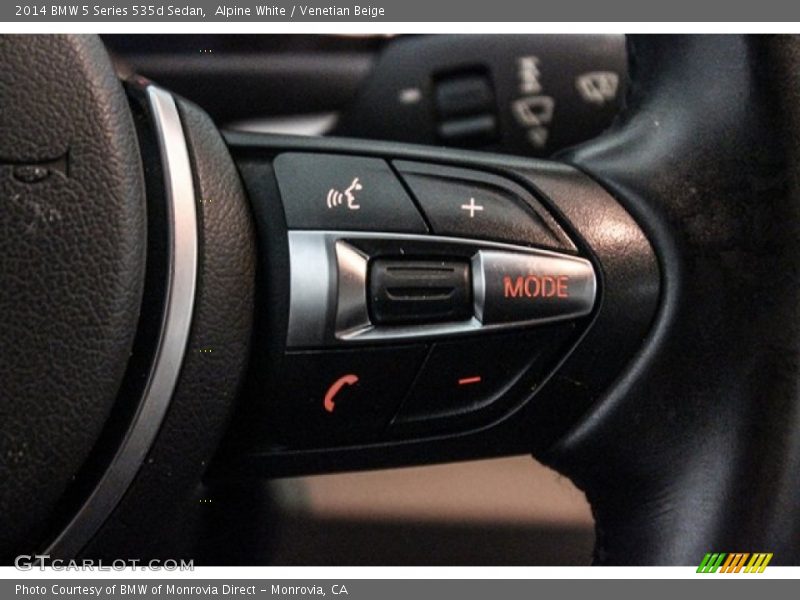 Alpine White / Venetian Beige 2014 BMW 5 Series 535d Sedan