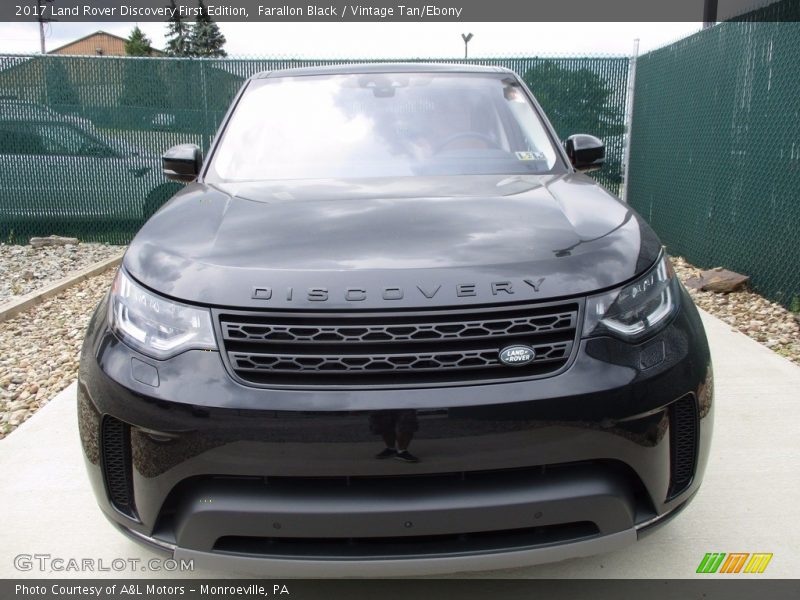 Farallon Black / Vintage Tan/Ebony 2017 Land Rover Discovery First Edition