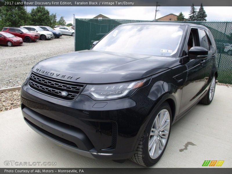 Farallon Black / Vintage Tan/Ebony 2017 Land Rover Discovery First Edition