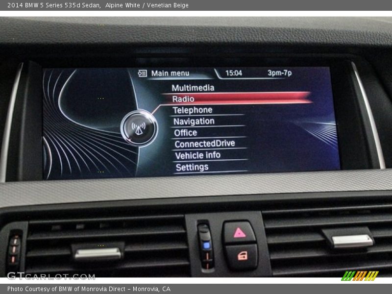 Alpine White / Venetian Beige 2014 BMW 5 Series 535d Sedan