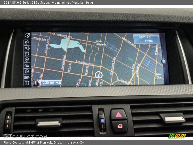 Alpine White / Venetian Beige 2014 BMW 5 Series 535d Sedan