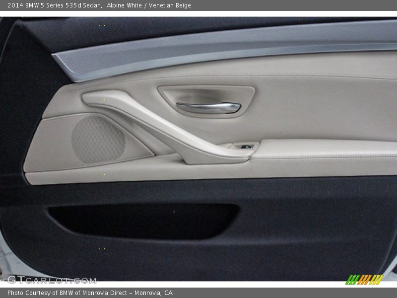 Alpine White / Venetian Beige 2014 BMW 5 Series 535d Sedan