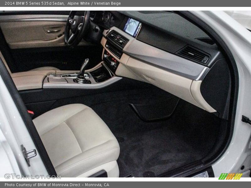 Alpine White / Venetian Beige 2014 BMW 5 Series 535d Sedan