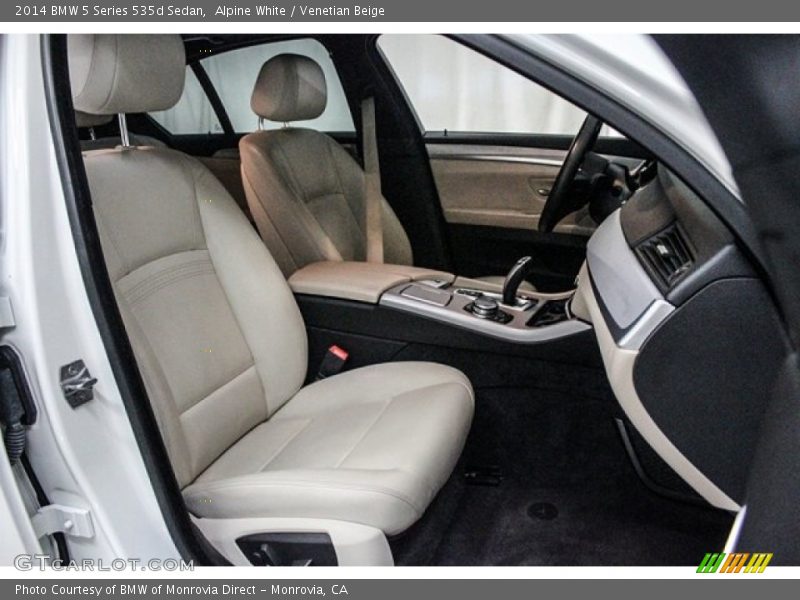 Alpine White / Venetian Beige 2014 BMW 5 Series 535d Sedan