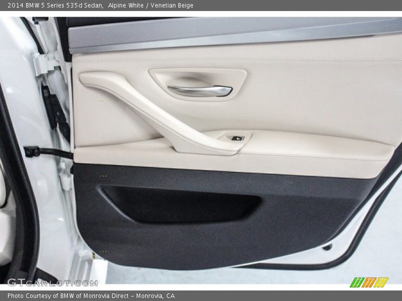 Alpine White / Venetian Beige 2014 BMW 5 Series 535d Sedan
