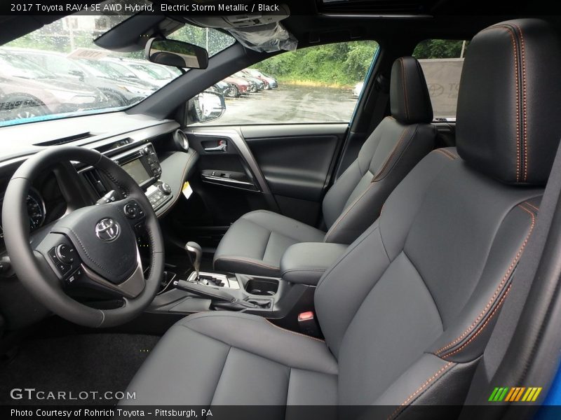  2017 RAV4 SE AWD Hybrid Black Interior