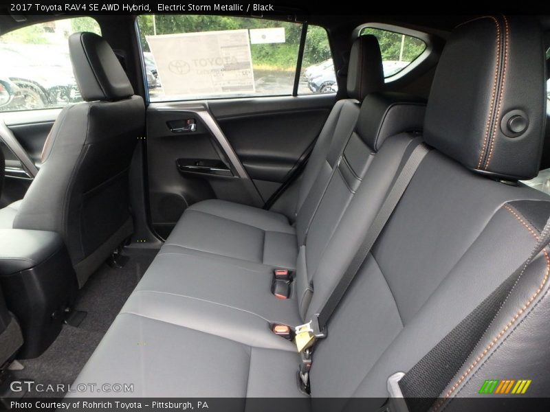 Rear Seat of 2017 RAV4 SE AWD Hybrid