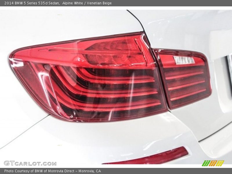 Alpine White / Venetian Beige 2014 BMW 5 Series 535d Sedan