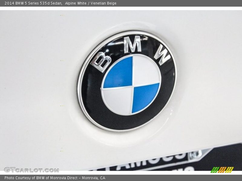 Alpine White / Venetian Beige 2014 BMW 5 Series 535d Sedan