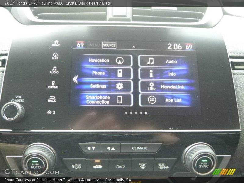 Crystal Black Pearl / Black 2017 Honda CR-V Touring AWD
