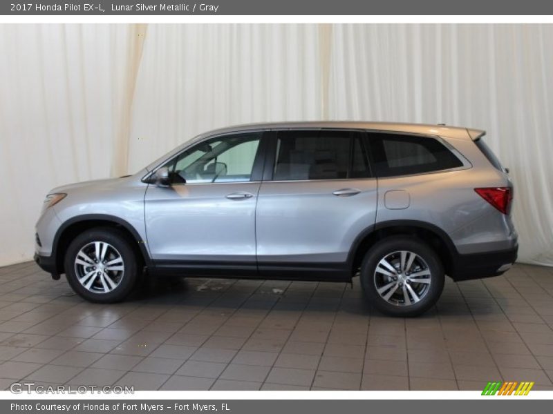 Lunar Silver Metallic / Gray 2017 Honda Pilot EX-L