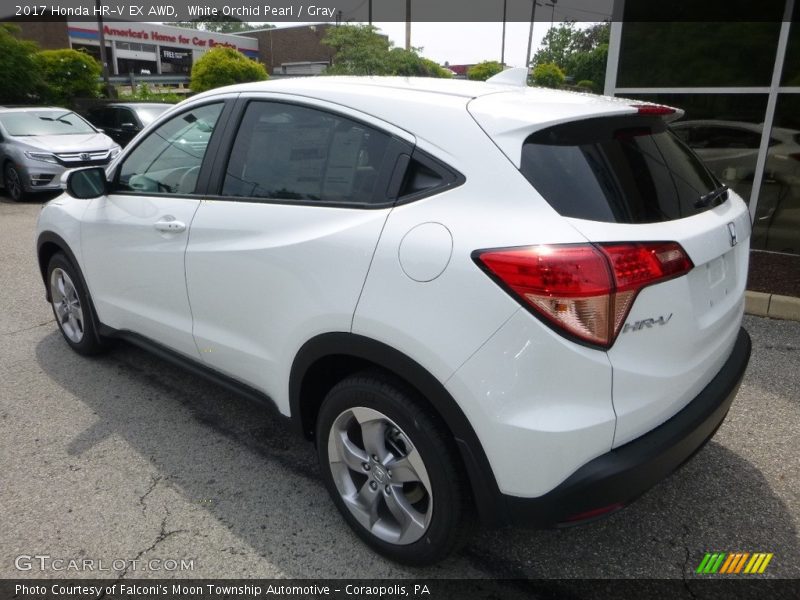 White Orchid Pearl / Gray 2017 Honda HR-V EX AWD