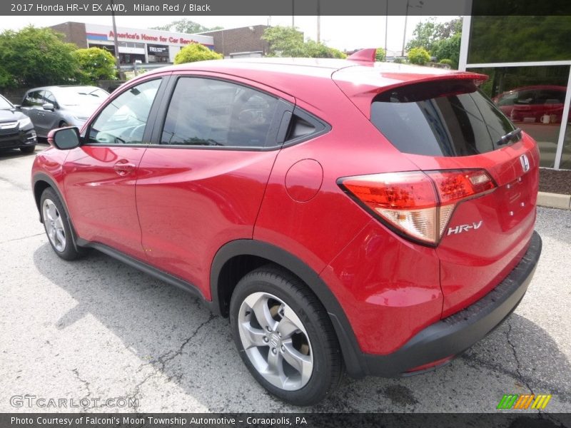 Milano Red / Black 2017 Honda HR-V EX AWD