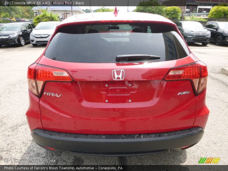 Milano Red / Black 2017 Honda HR-V EX AWD