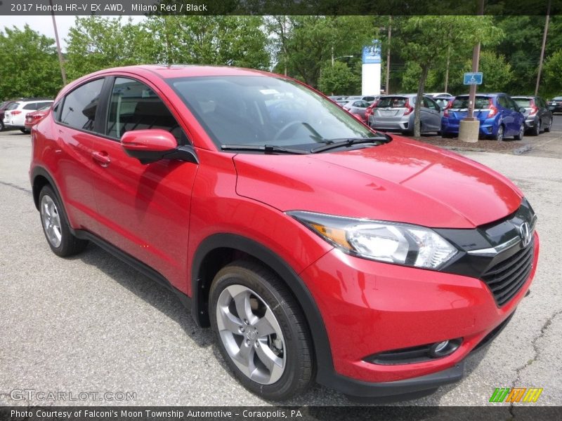 Milano Red / Black 2017 Honda HR-V EX AWD