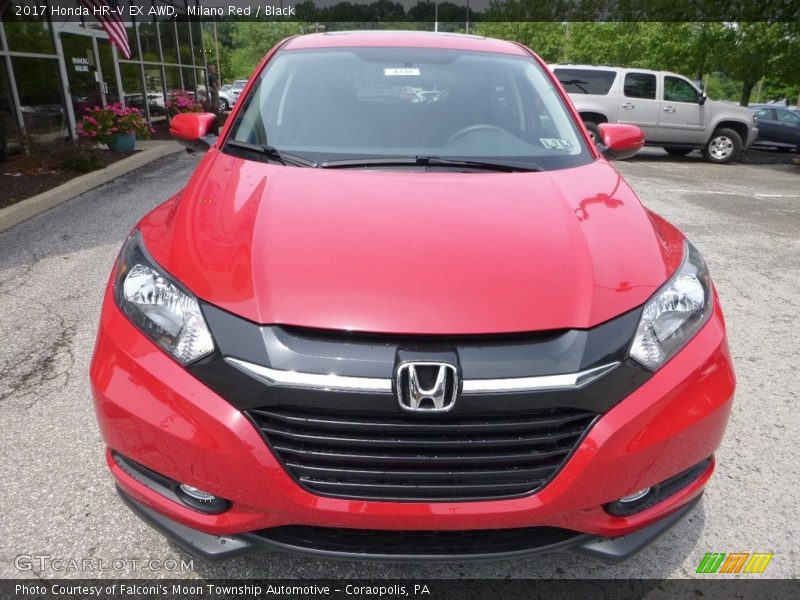 Milano Red / Black 2017 Honda HR-V EX AWD