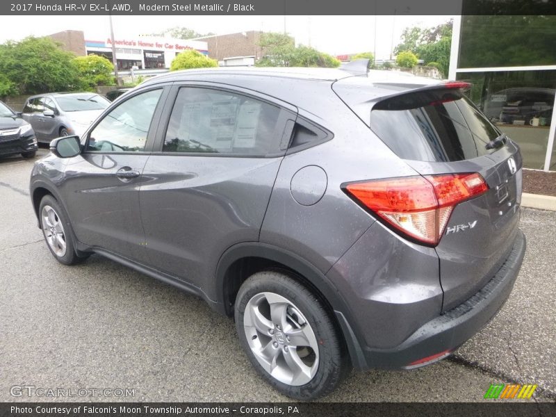 Modern Steel Metallic / Black 2017 Honda HR-V EX-L AWD