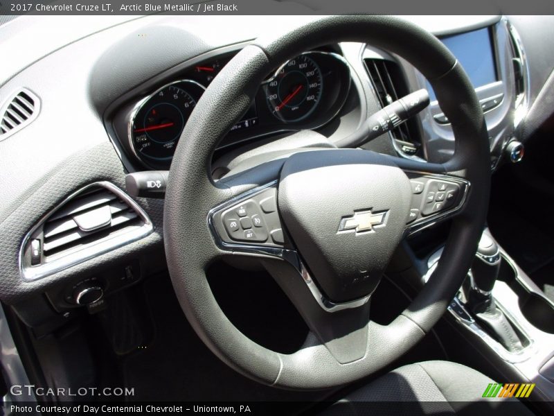 Arctic Blue Metallic / Jet Black 2017 Chevrolet Cruze LT