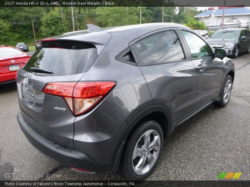 Modern Steel Metallic / Black 2017 Honda HR-V EX-L AWD