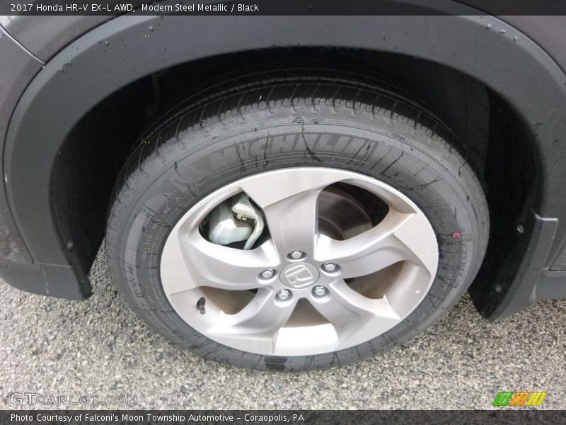 Modern Steel Metallic / Black 2017 Honda HR-V EX-L AWD