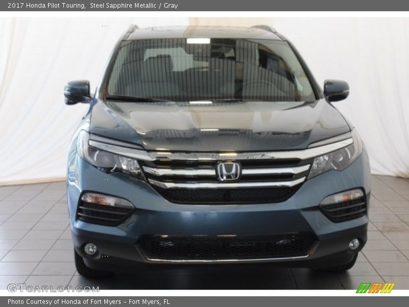 Steel Sapphire Metallic / Gray 2017 Honda Pilot Touring