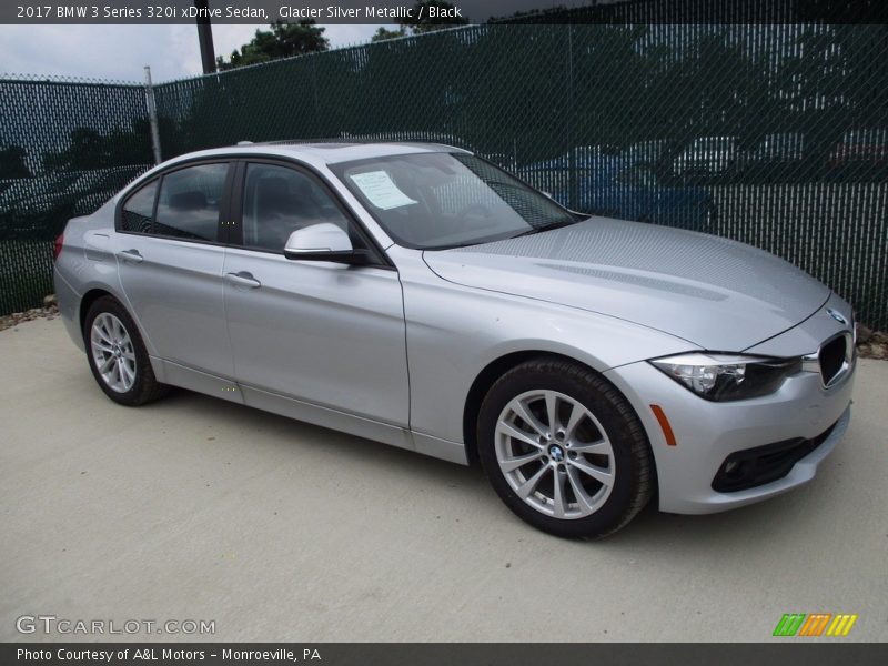 Glacier Silver Metallic / Black 2017 BMW 3 Series 320i xDrive Sedan