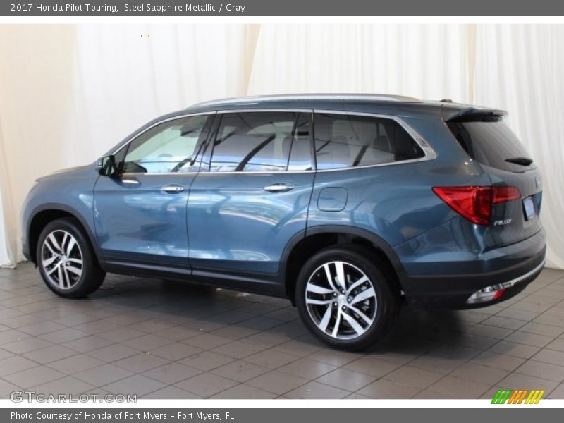 Steel Sapphire Metallic / Gray 2017 Honda Pilot Touring