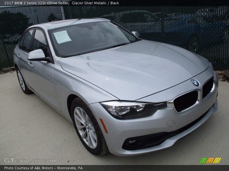 Glacier Silver Metallic / Black 2017 BMW 3 Series 320i xDrive Sedan