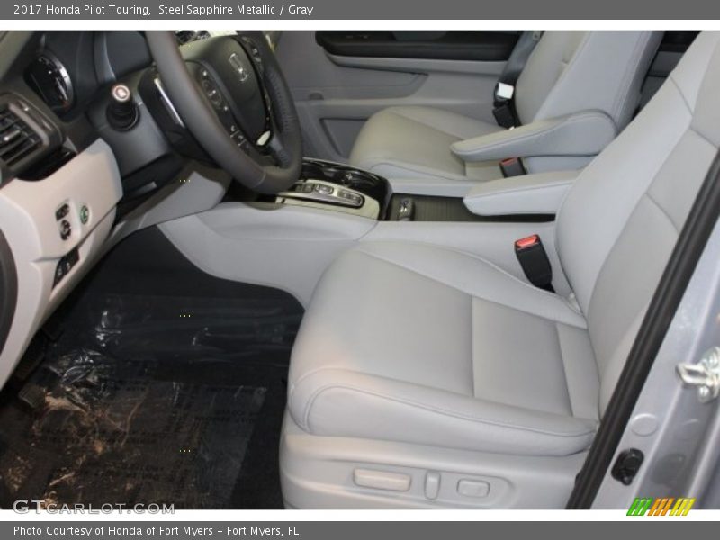 Steel Sapphire Metallic / Gray 2017 Honda Pilot Touring