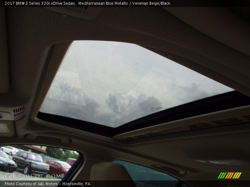 Mediterranean Blue Metallic / Venetian Beige/Black 2017 BMW 3 Series 320i xDrive Sedan