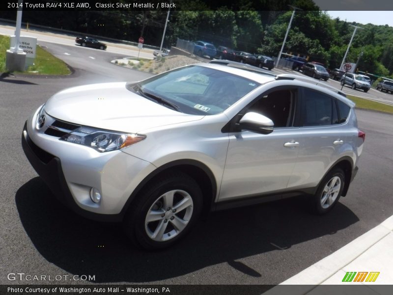 Classic Silver Metallic / Black 2014 Toyota RAV4 XLE AWD