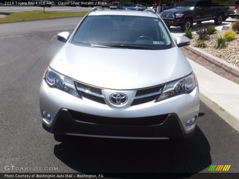 Classic Silver Metallic / Black 2014 Toyota RAV4 XLE AWD
