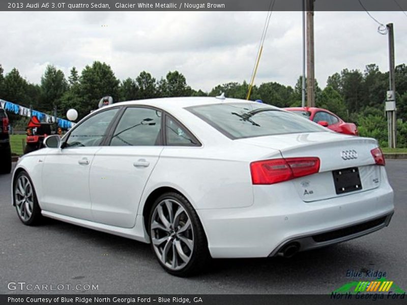 Glacier White Metallic / Nougat Brown 2013 Audi A6 3.0T quattro Sedan