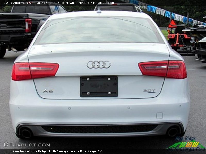 Glacier White Metallic / Nougat Brown 2013 Audi A6 3.0T quattro Sedan
