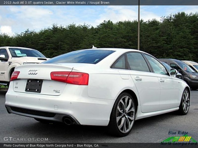 Glacier White Metallic / Nougat Brown 2013 Audi A6 3.0T quattro Sedan
