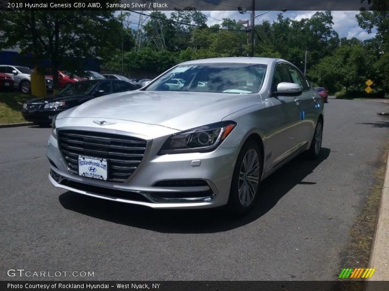 Santiago Silver / Black 2018 Hyundai Genesis G80 AWD