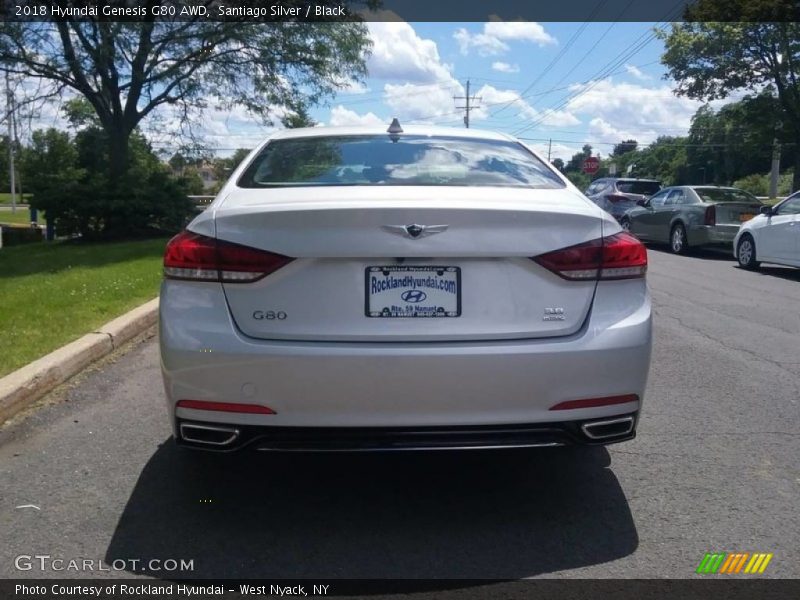 Santiago Silver / Black 2018 Hyundai Genesis G80 AWD