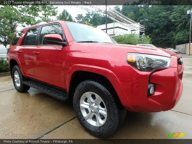 Barcelona Red Metallic / Black 2017 Toyota 4Runner SR5 4x4